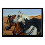 Desert Kings Arabian horses greeting card