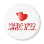 Desert Lynx Cat Love magnets