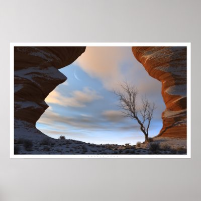 Desert Snow Print by digitalblasphemy