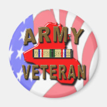 Desert Storm ARMY Veteran Fridge Magnet