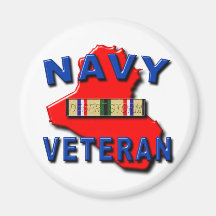 Desert Storm Campaign Ribbon, NAVY Magnets