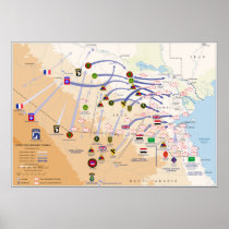 Desert Storm Ground Operations Map 1991