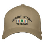 Desert Storm Veteran Embroidered Hats