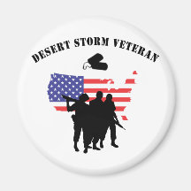Desert Storm Veteran Magnet