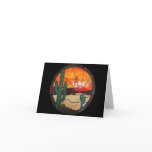 Desert Sunset Stained Glass Notecard