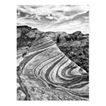 Desert Swirl BW Post Cards