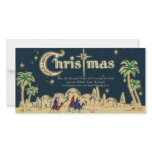Desert Travelers Flat Christmas Greeting Card photo cards