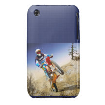 Desert Wheelie Motocross iPhone 3 Case-Mate Cases