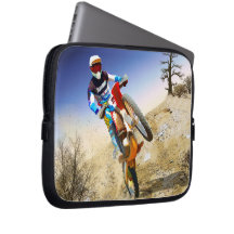 Desert Wheelie Motocross Laptop Sleeve