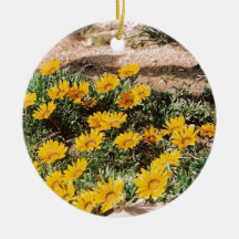 Desert Yellow Daisies Ornament