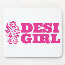 Desi Girl Mouse Pad