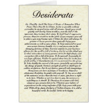DESIDERATA Card