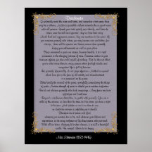 Desiderata "desired things", customisable colours posters