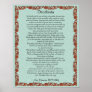 Desiderata "desired things", prose print