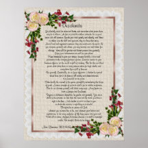 Desiderata "desired things" roses and calla lilies posters