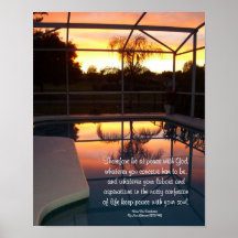 Desiderata "desired things", tropical pool print