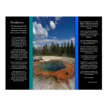 DESIDERATA Emerald Pool Postcard