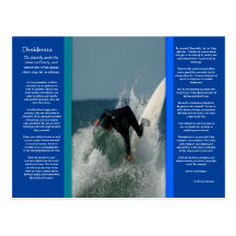 DESIDERATA Face Dive Postcard