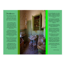 DESIDERATA Ghost Room Postcard