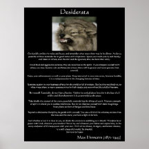 Desiderata Grey Wolves Posters
