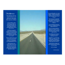 DESIDERATA Long Road Postcard