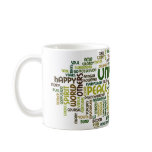 Desiderata Motivational Word Cloud Cup mugs