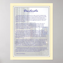 Desiderata Print