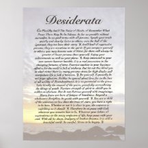 DESIDERATA PRINT