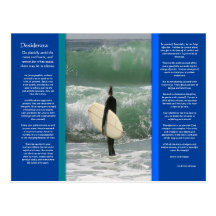 DESIDERATA Surfing The Wave Postcard