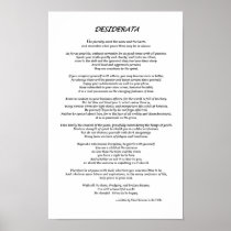 Desiderata  White Print