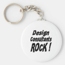 Design Consultants Rock! Keychain