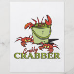 design for a crabby crabber personalised flyer