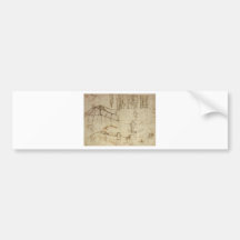 Design for a Flying Machine by Leonardo Da Vinci Bumper Sticker