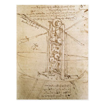 Design for Flying Machine Postcard