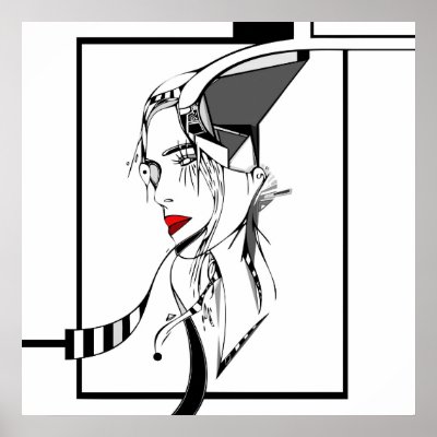design for zazzle canvas posters by mayluna_a