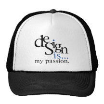 Design is... (blue) trucker hat