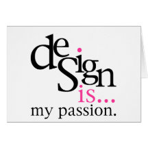 Design is... (pink) greeting card