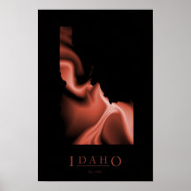 Design Map Poster of Idaho
