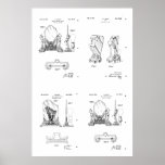 DESIGN PATENTS FOR ART DECO NUDES LAMPS PRINT