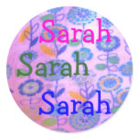 Design sticker for name Sarah