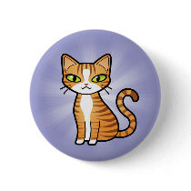 Design Your Own Cartoon Cat Pinback Buttons