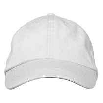 Design Your Own White Embroidered Baseball Cap