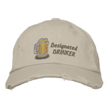 Designated Drinker Embroidered Baseball Caps