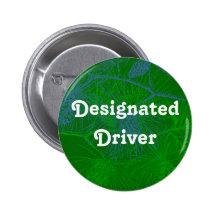 Designated Driver Pine Holiday Button