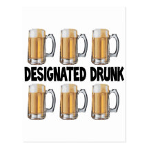 Designated Drunk Post Card