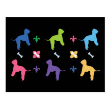 Designer Bedlington Terrier Postcards