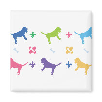 Designer Bloodhound Print