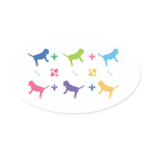 Designer Bloodhound Print