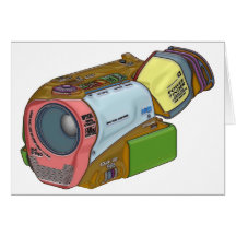 Designer Camcorder Greeting Card