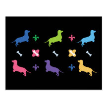 Designer Dachshund Postcards